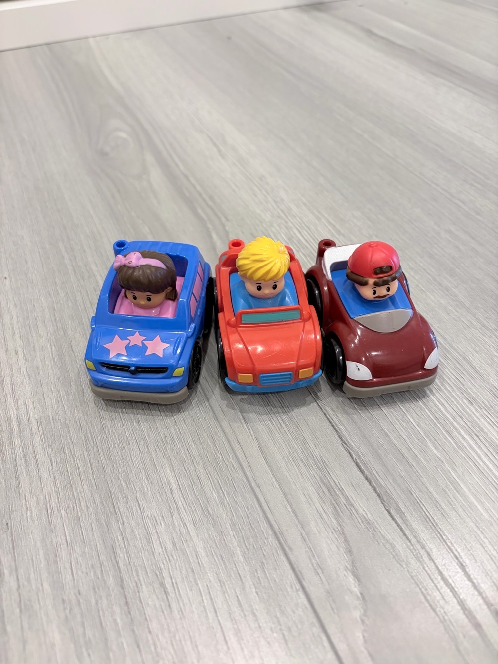 Fisher Price Little People Wheelies Lot of 3